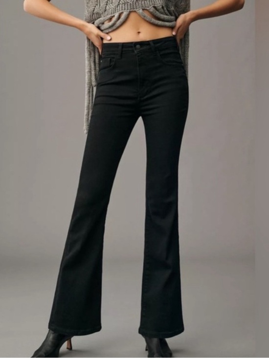 Pilcro Denim - Anthropologie Pilcro Black The Icon Flare Jeans Size 28